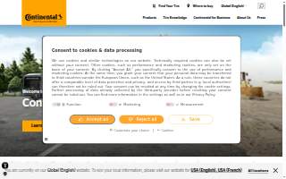 Continental Tire Mt. Vernon website