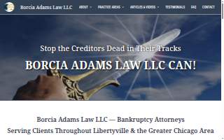 Borcia Adams Law Offices website