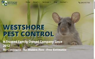 Westshore Pest Control of Mundelein website