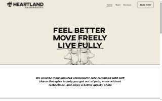 Heartland Chiropractic website