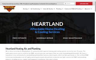 Heartland Heating, Air Conditioning & Plumbing website
