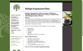 Dupage Acupuncture Clinic website