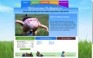 Milestone Pediatrics website