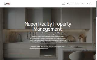 Naper Realty Property Management website