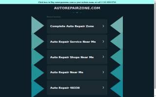 Auto Repair Zone LLC website