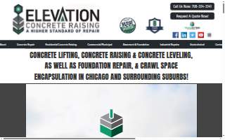 Elevation Concrete Raising website