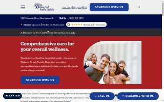 Hickory Creek Family Dentistry website