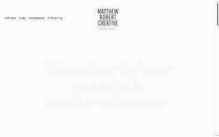 Matthew Robert Creative website
