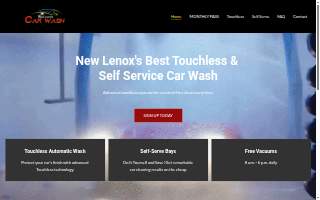 New Lenox Car Wash website