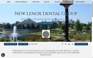 New Lenox Dental Group website