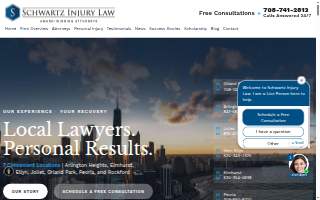 Schwartz Injury Law of New Lenox website