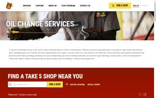 Take 5 Oil Change of New Lenox website