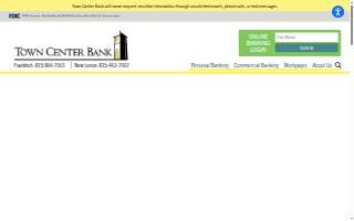Town Center Bank website