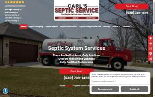 Carl's Septic Services website