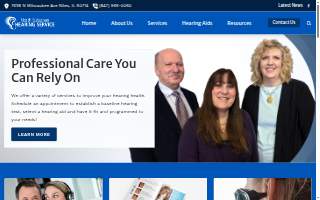 North Suburban Hearing Services website