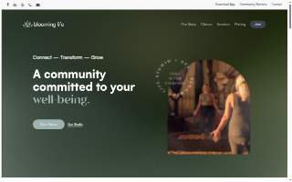Blooming Life Studio & Spa website