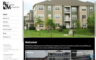 Brady Property Management website