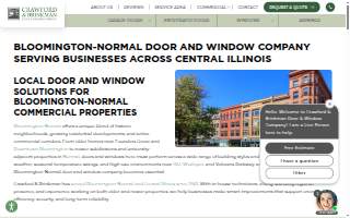 Crawford & Brinkman Door & Window Co of Normal website