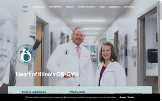 Heart of Illinois Obstetrics & Gynecology website
