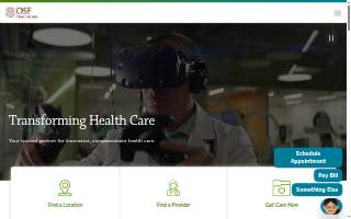 OSF Medical Group - Behavioral & Mental Health website