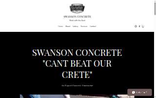 Swanson Concrete website