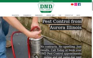 DND Pest Control website