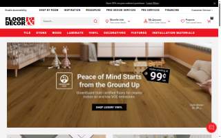 Floor & Decor of North Aurora website