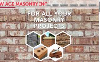 New Age Masonry Inc. website
