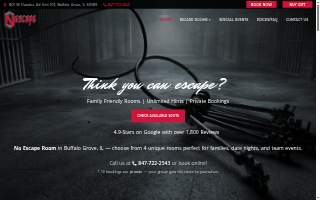 No Escape Room website