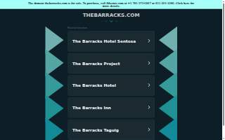 The Barracks website