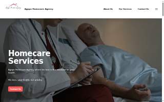 Agape Home Care Agency website