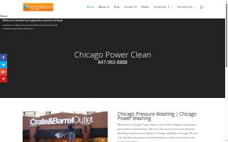 Chicago Power Clean website