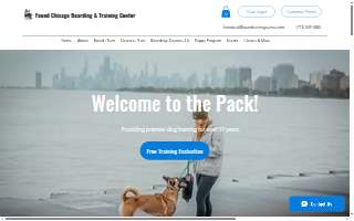Found Chicago Boarding & Training Center website
