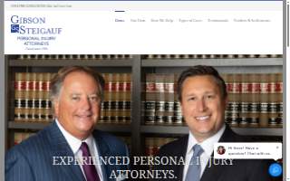 Gibson Steigauf Personal Injury Attorneys website