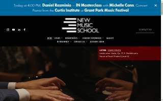 New Music School website