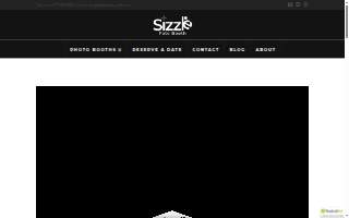 Sizzle Foto Booth of North Chicago website