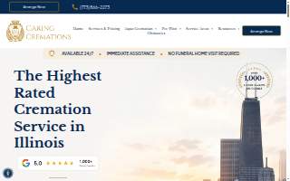 Caring Cremations website