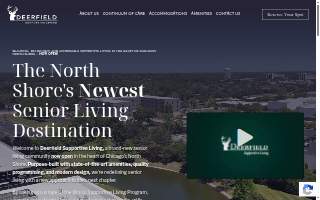 Deerfield Supportive Living website