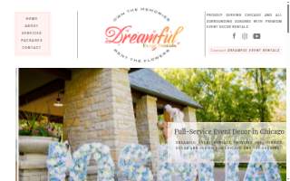 Dreamful Event Rentals website