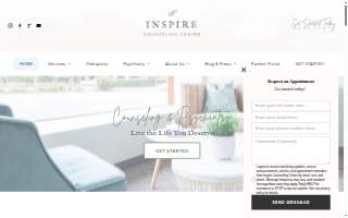 Inspire Counseling Center website