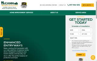 McCann Window & Exteriors website