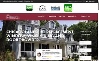 Nu-Concepts Windows, Siding, and Exterior Decorating Co website