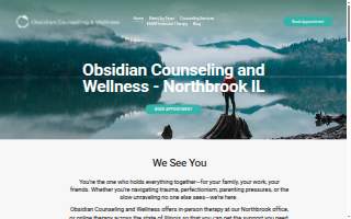 Obsidian Counseling and Wellness website