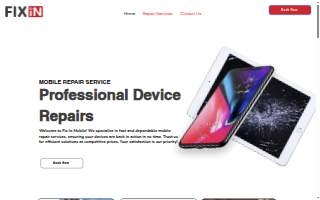 Fixin Mobile website