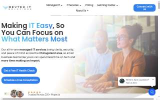 Revtek IT Solutions website