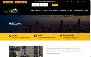 Citywide Title Corporation of Oak Lawn website