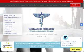Gelbmann Podiatry of Oak Lawn website