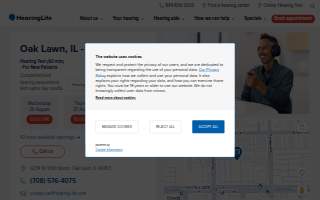HearingLife of Oak Lawn IL website