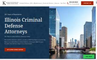 Kostopoulos Criminal Defense Lawyers website