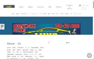 Luxe Auto Collision website